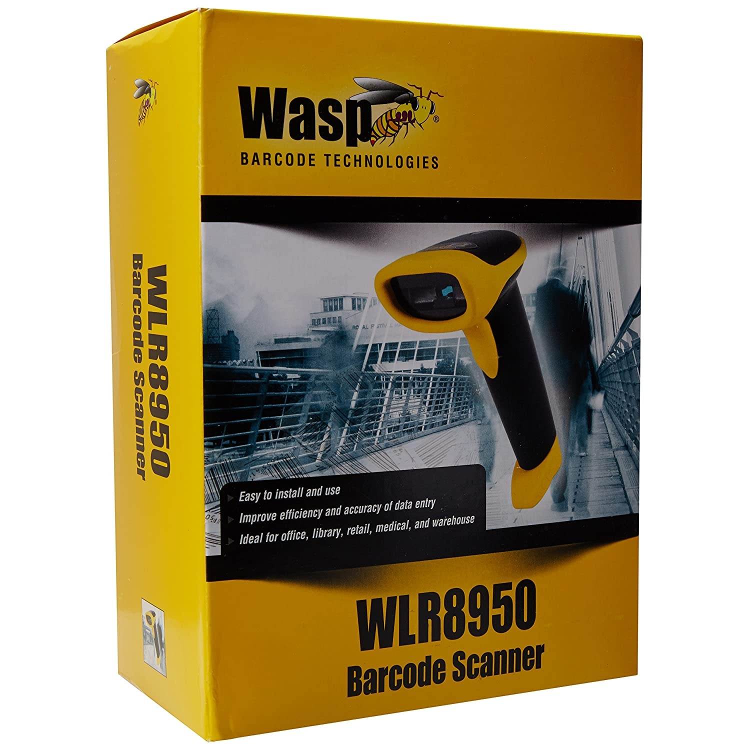 Wasp WLR8950 PS2 Bi-Color CCD Barcode Scanner with PS2 Cable