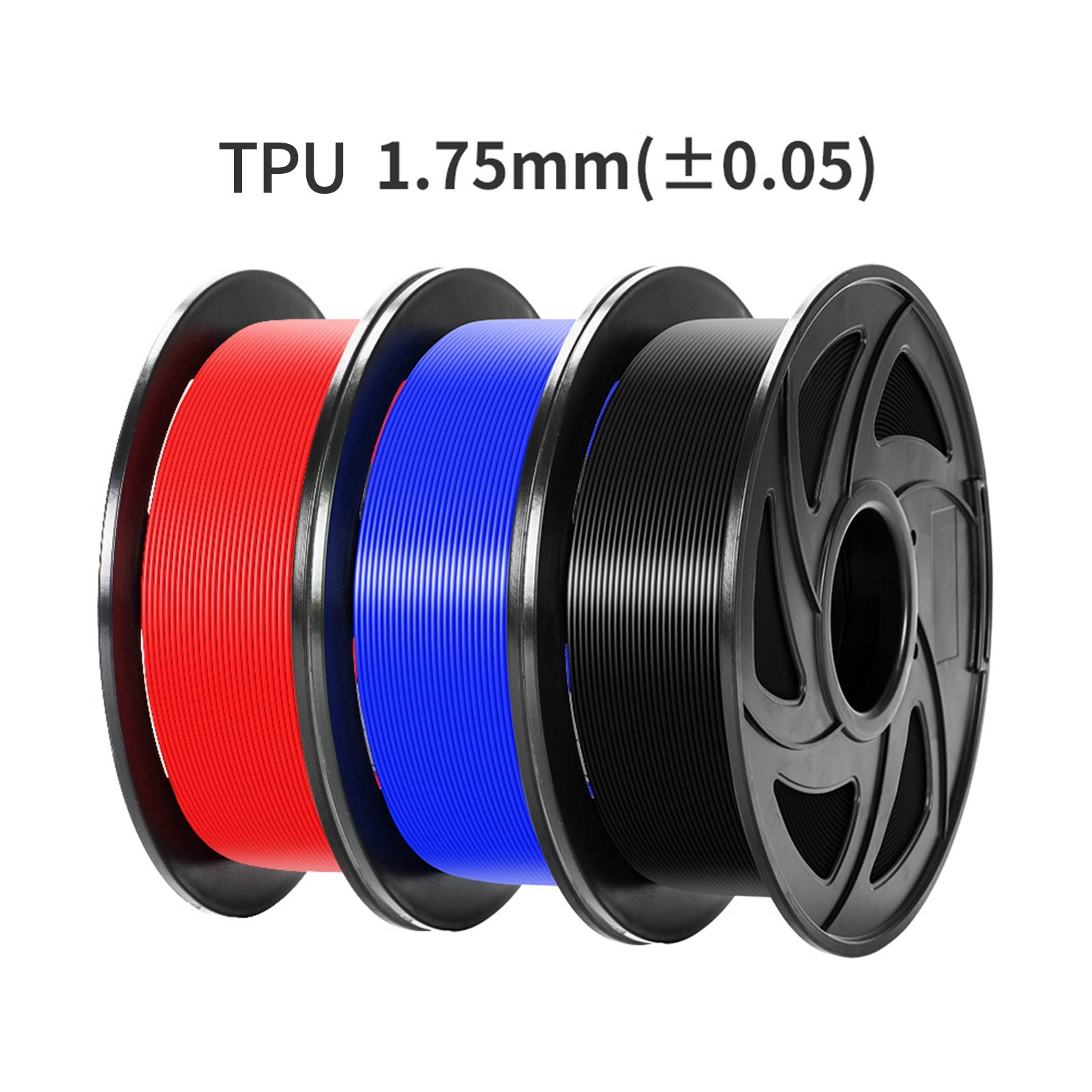TRONXY TPU 3D Printer Filament 1.75mm Dimensional Accuracy +/- 0.05mm 1kg(2.2lbs) Spool, Blue