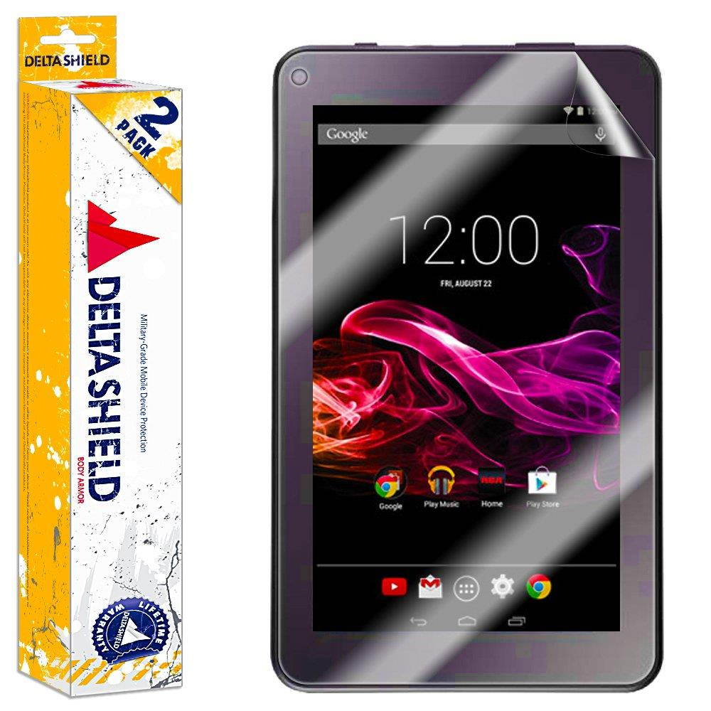 DeltaShield Screen Protector for Digiland 7 (2-Pack) BodyArmor Anti-Bubble Military-Grade Clear TPU Film