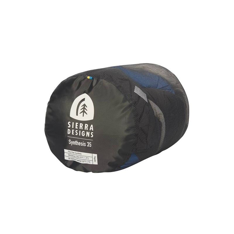 Sierra Designs Synthesis 25 Degree Fahrenheit Long Sleeping Bag - Blue