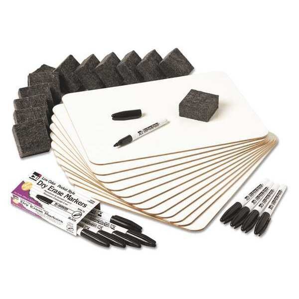 Charles Leonard 35036 Lapboard Class Pack, Dry Erase Boards, 9 X 12, White, 12/Kt