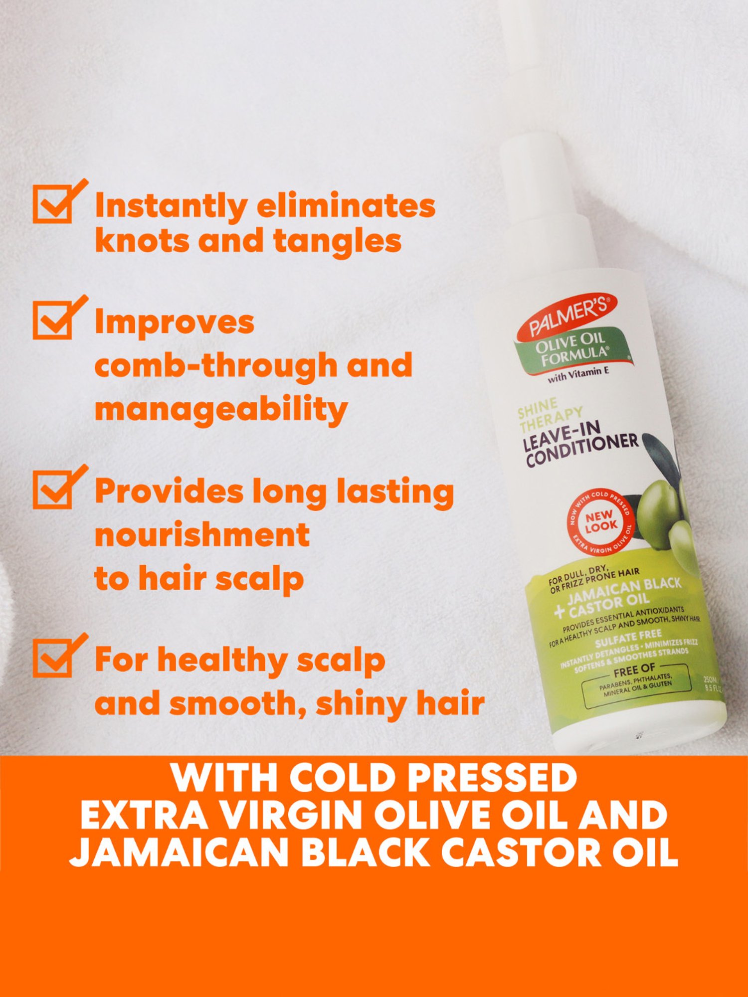 Palmer's Olive Oil Formula with Vitamin E Shine Therapy Leave-in Conditioner - 250 ml