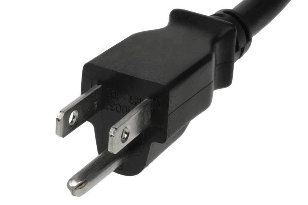 SF Cable 3ft 16 AWG Outlet Saver Power Extension Cord, NEMA 5-15R to NEMA 5-15P