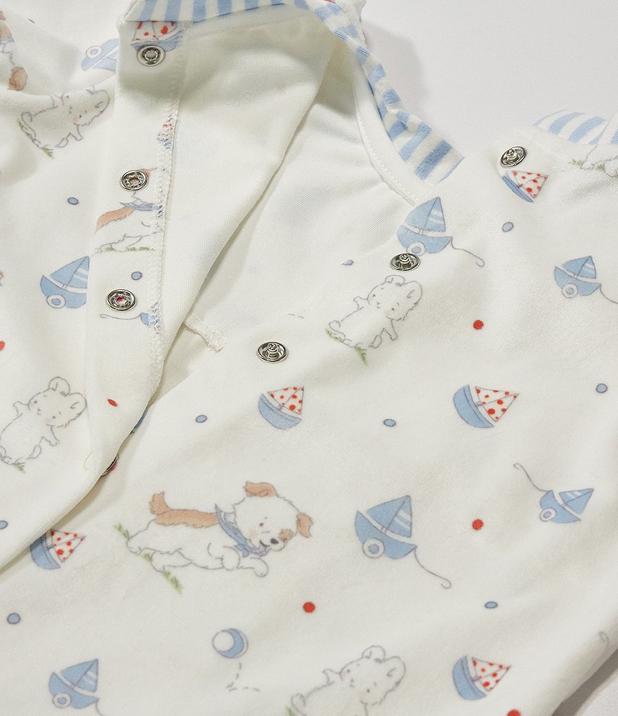 Bunnies By The Bay Baby Boys 6-12 Months Skipit And Bud Playsuit & Skipit Buddy Blanket Set