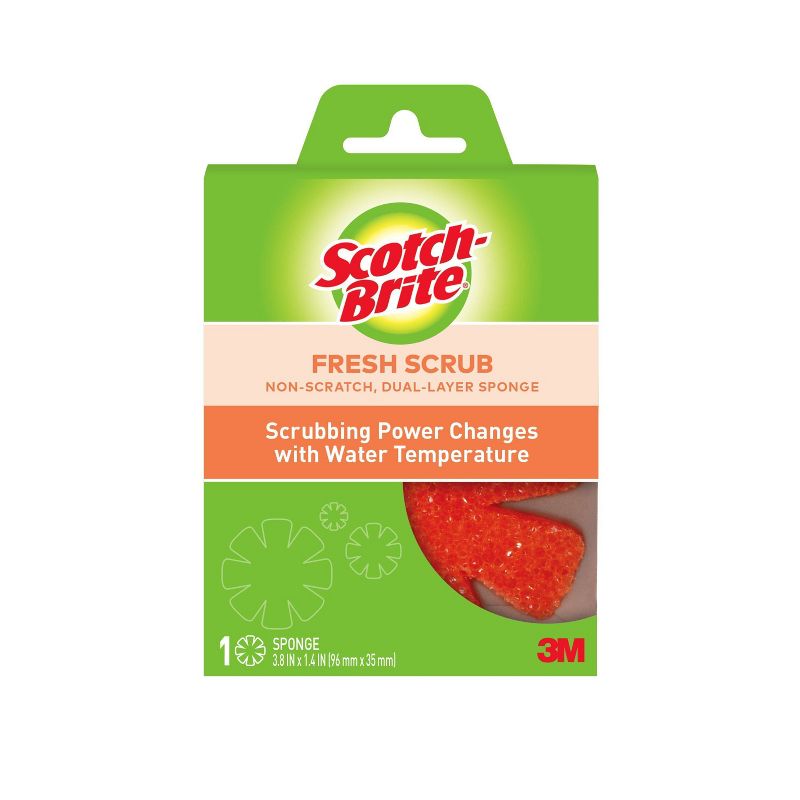 Scotch-Brite Fresh Scrub Dual Layer Sponge - 1ct