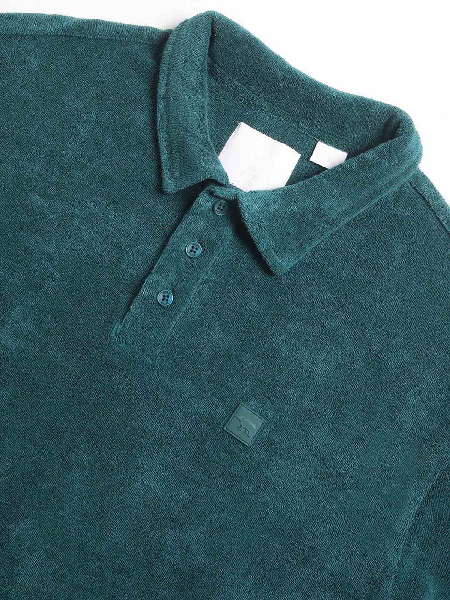 The Bear House Teal Green Relaxed Fit Polo T-Shirt