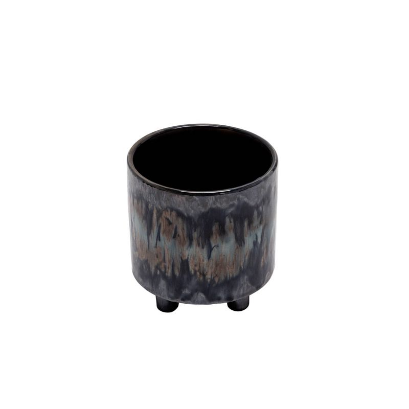 2pc Rainbow Ceramic Footed Planters - Sagebrook Home