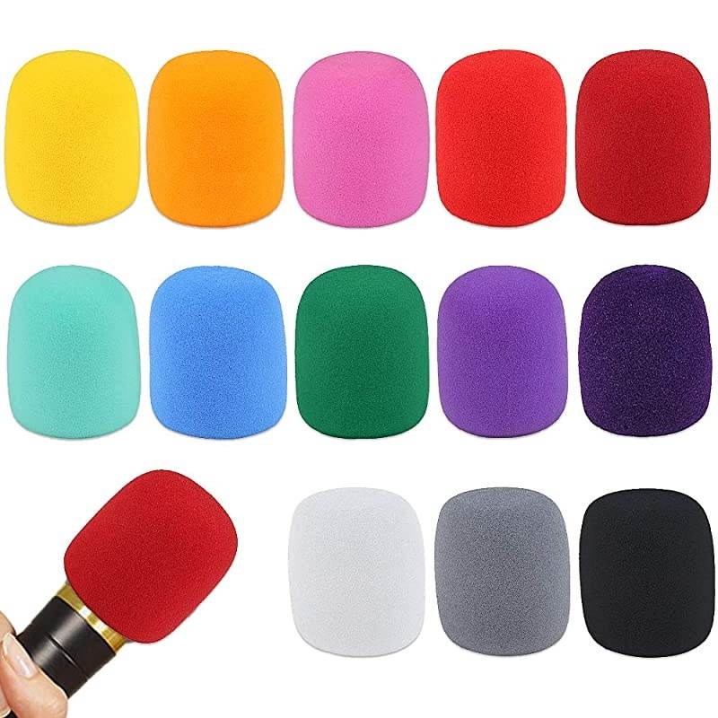 Pack Thick Handheld Stage Microphone Windscreen Foam Cover Karaoke DJ (Color)