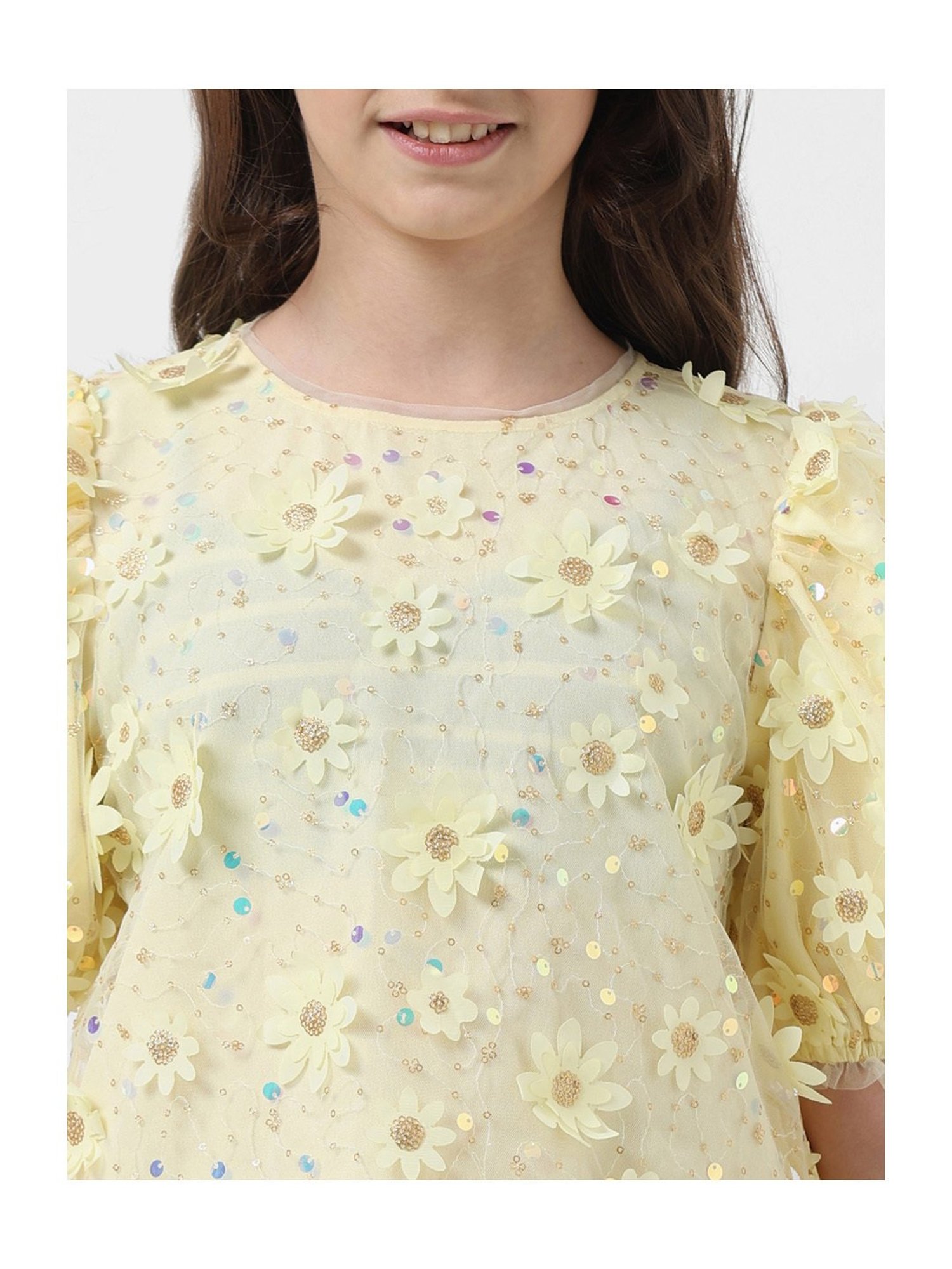 Tiny Girl Kids Pink Solid Top