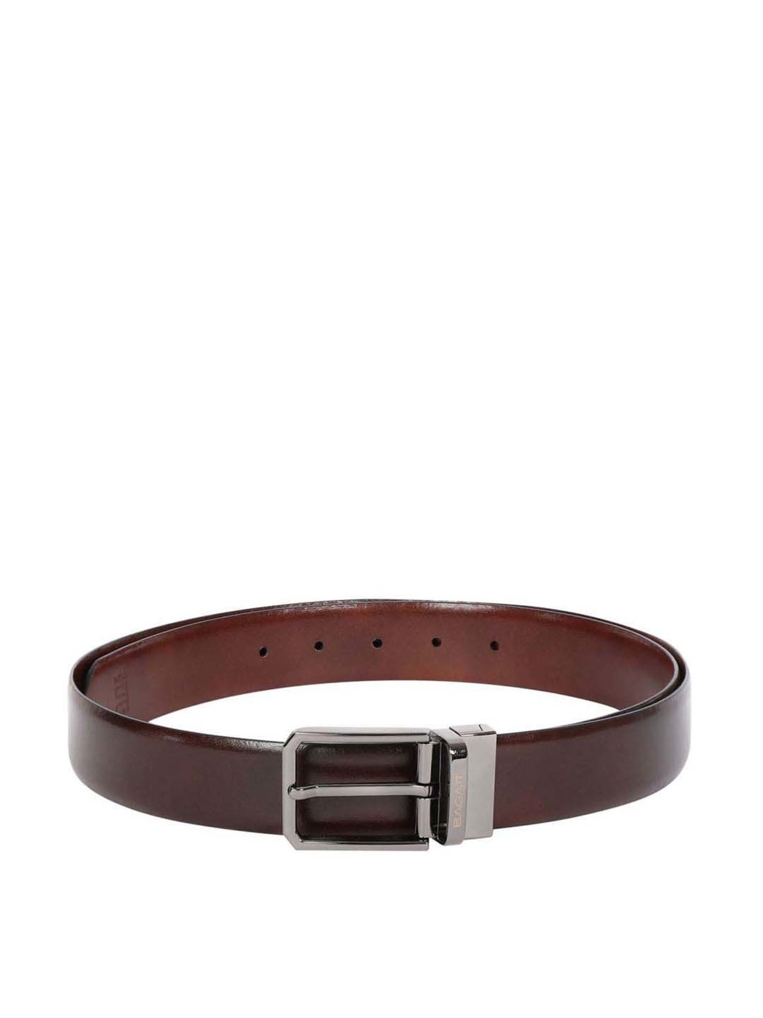 Bagatt Parma Brown Leather Reversible Belt for Men