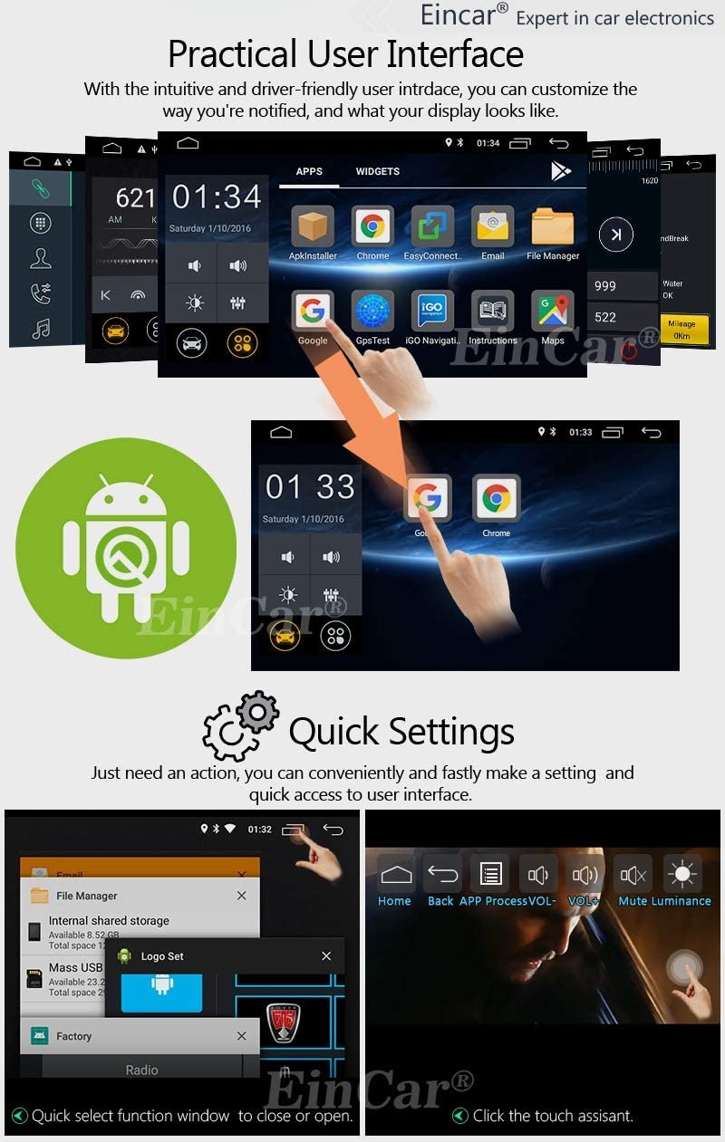 Android 10.0 7 Inch Double Din Car Stereo Touch Screen 2 Din in Dash Head Unit Video Player Car Multimedia Player Bluetooth FM/AM RDS Radio Receiver GPS Navigation with Rear Camera&Remote Control