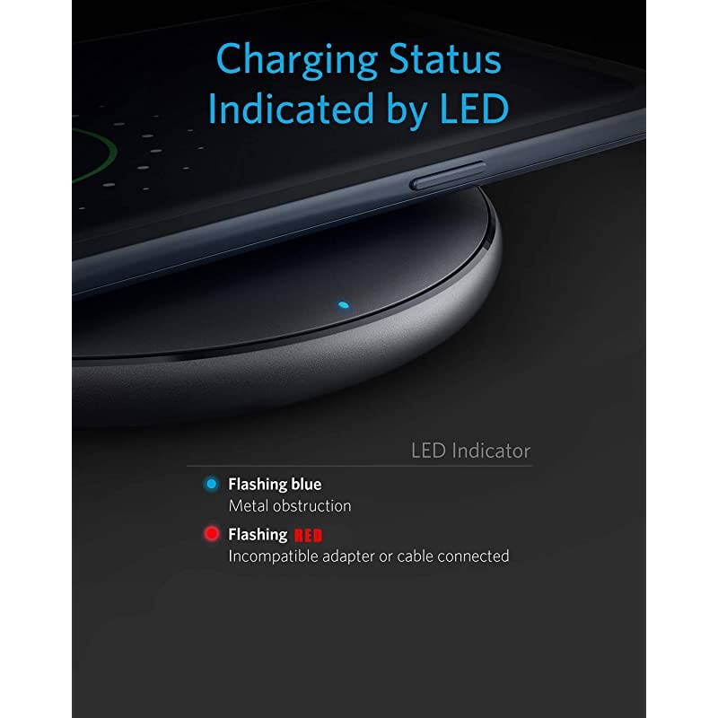 Wireless Charger2Pcs 10W75W5W S6S7S8S9S10S20 Note 10 Wireless Charger Pad Compatible with iphone88plus iPhone X Samsung Galaxy S20S10S9S8S7S6EdgePlusS6 Active