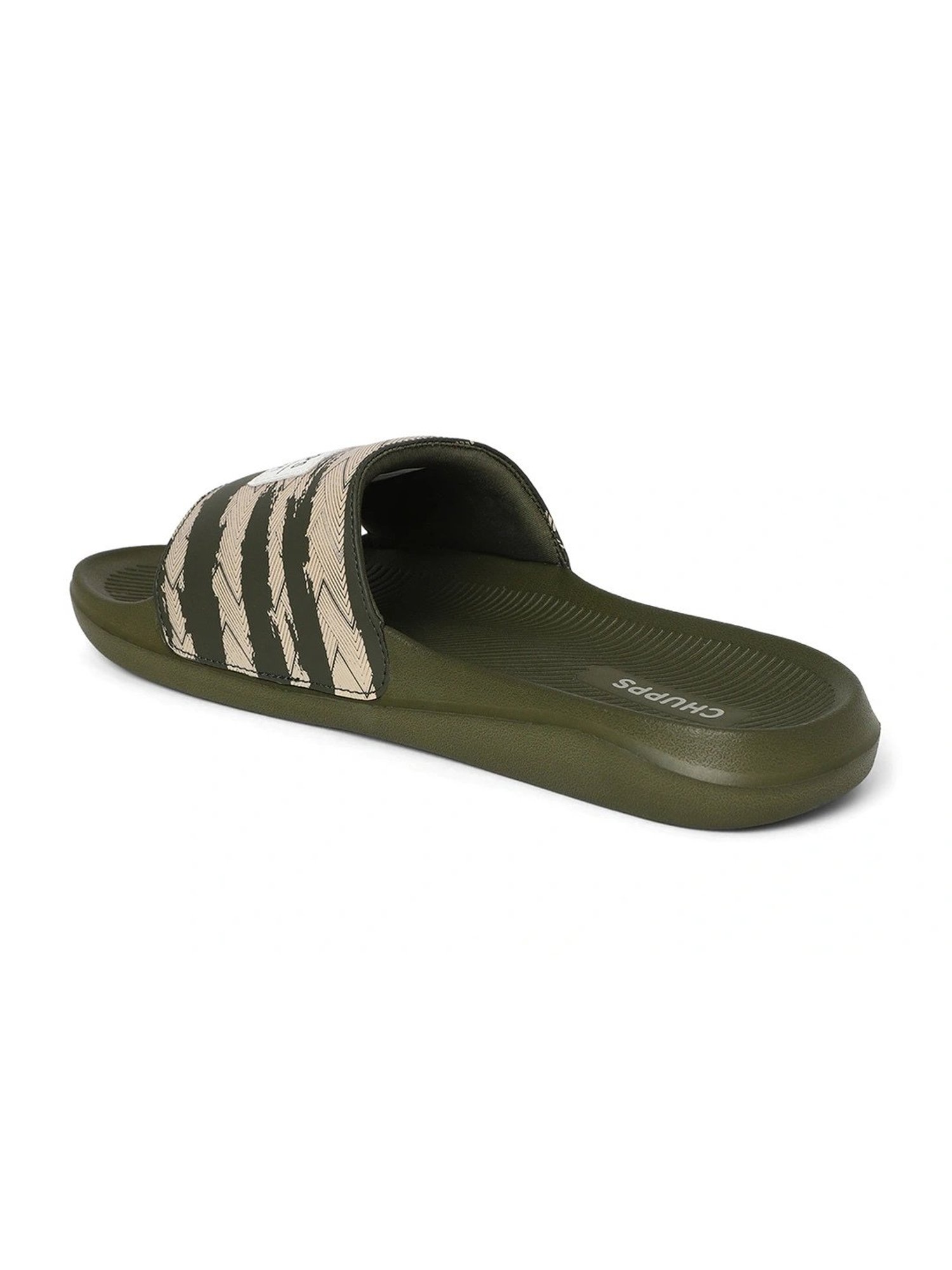 Chupps Men's Traction AirSoft Olive Slides