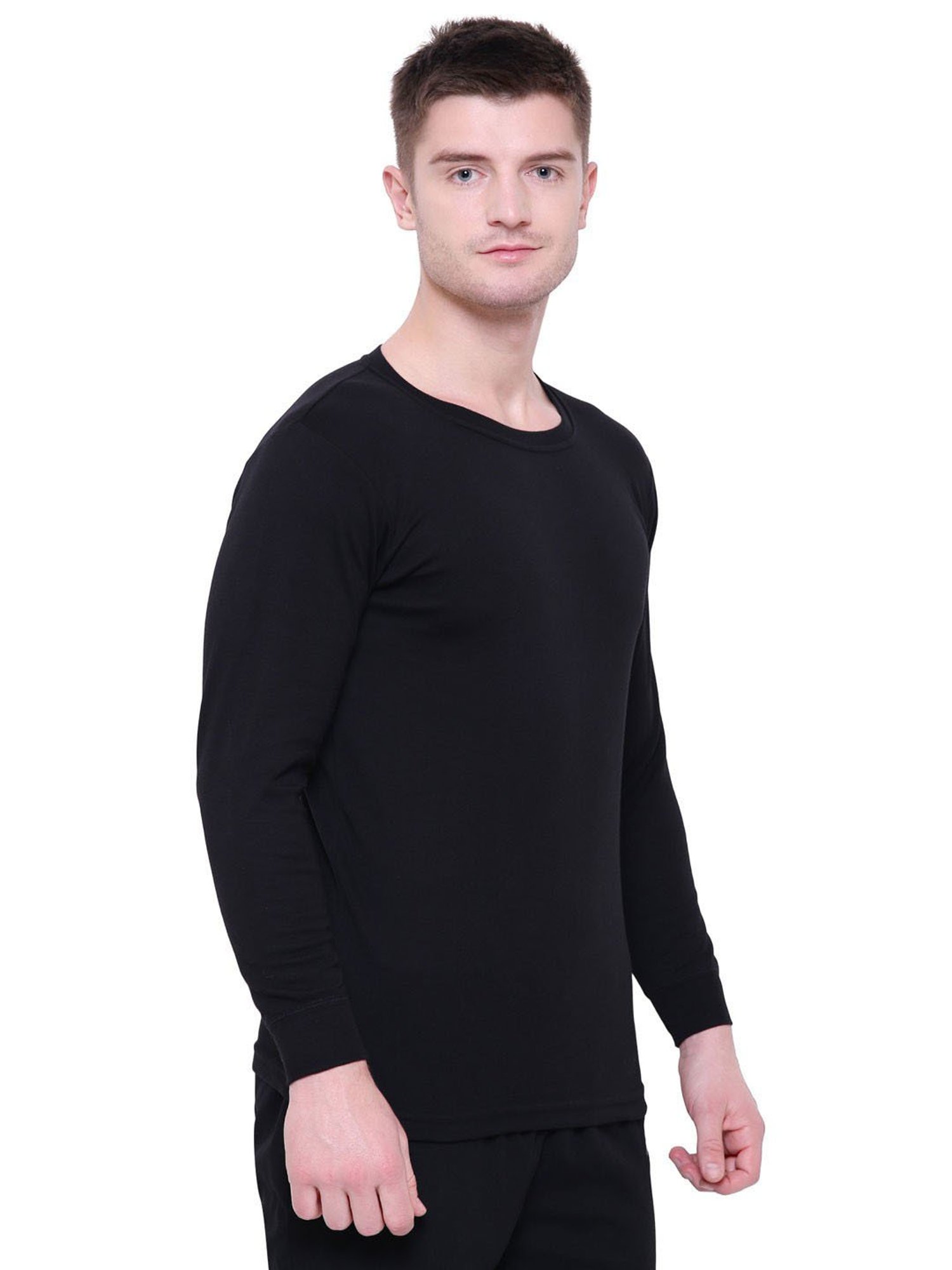 Bodycare Black Regular Fit Thermal Top
