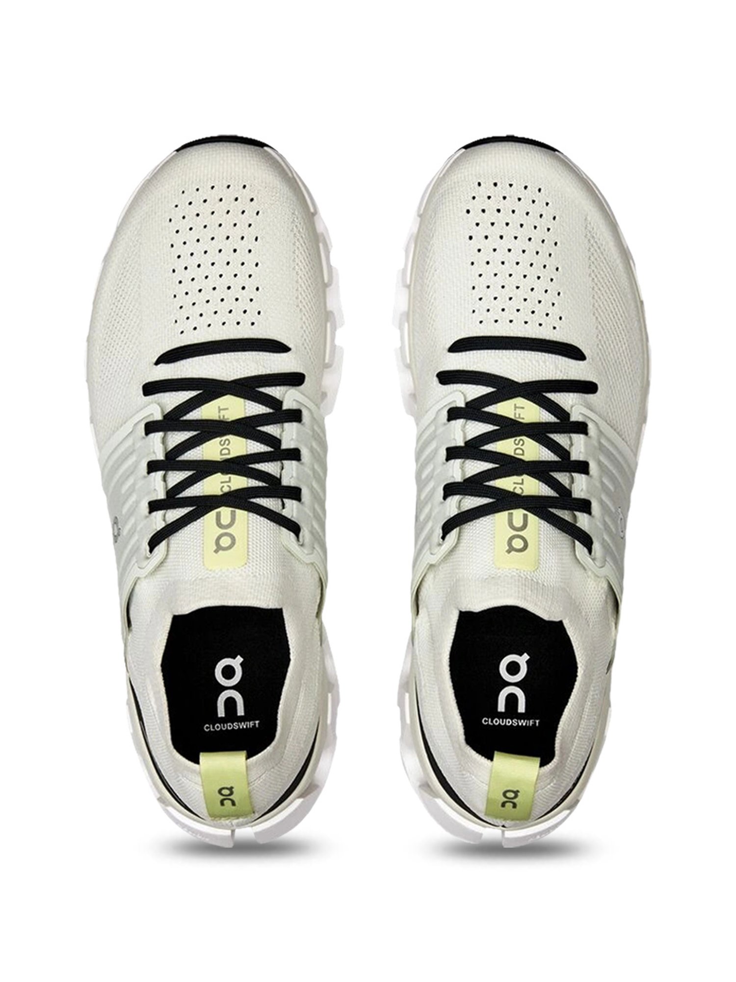 On Men's Cloudswift 3 Ivory & Black Running Shoes