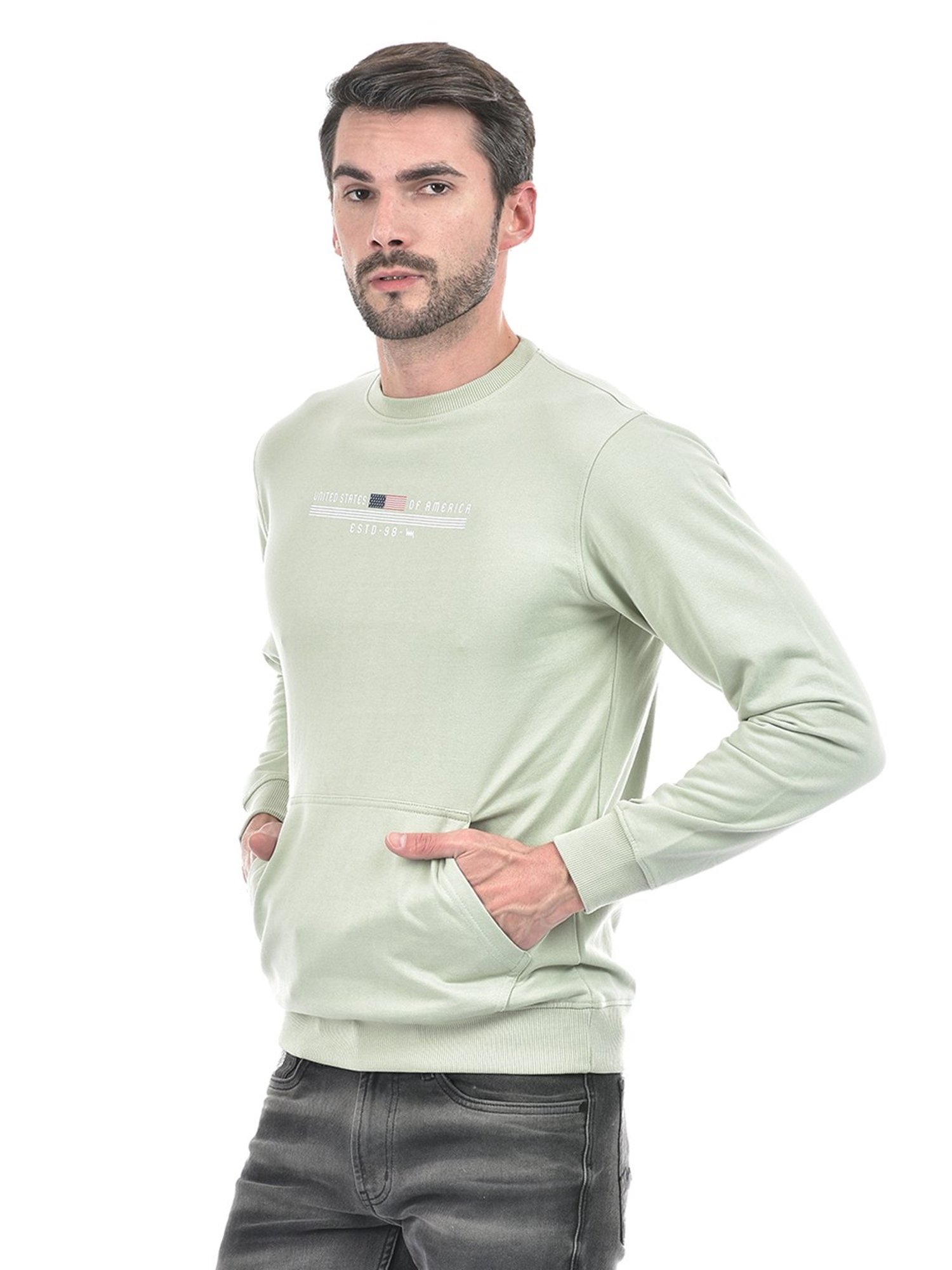 Lawman Pg3 Dark Pista Regular Fit Printed Sweatshirt