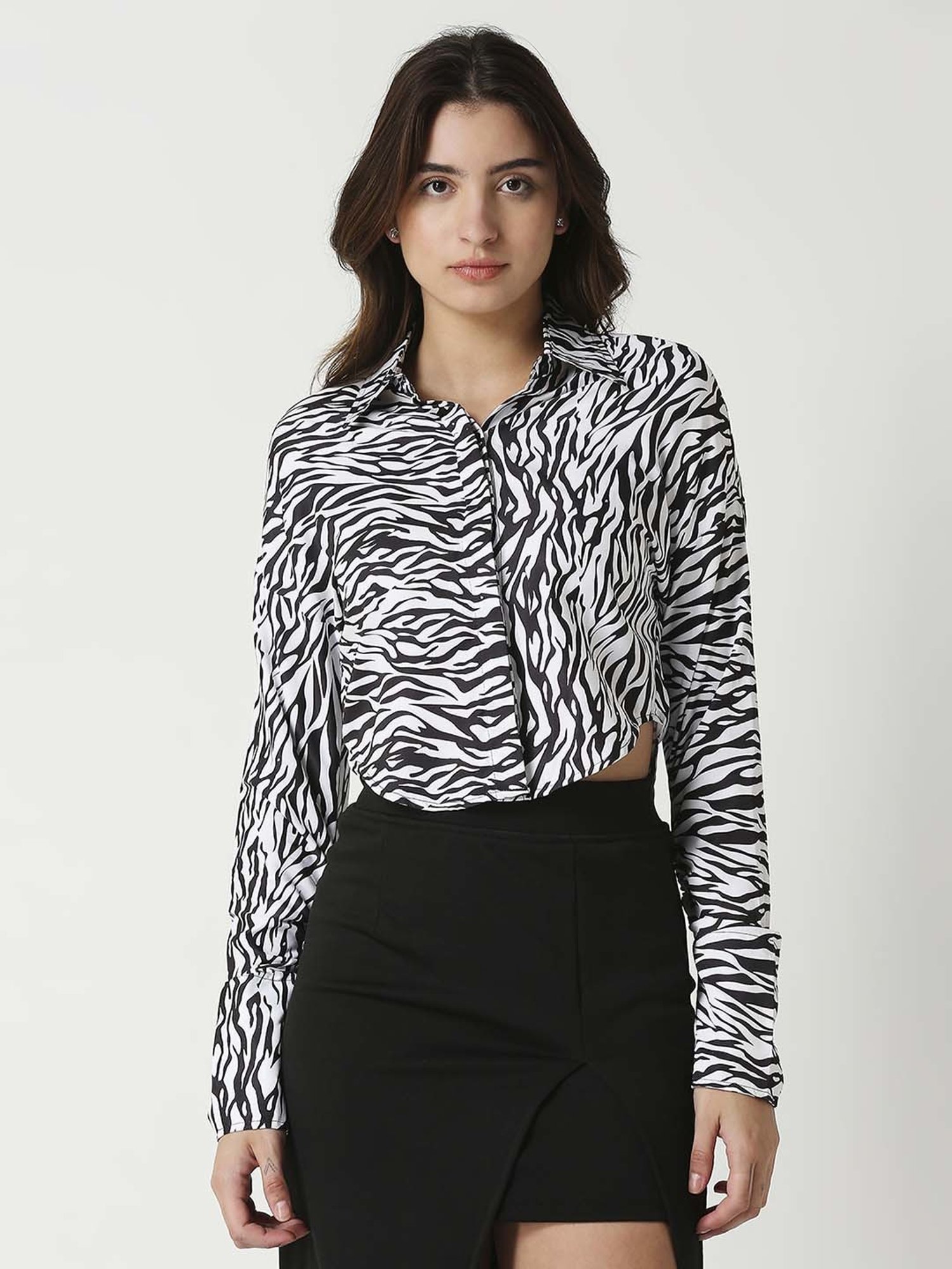 Remanika White Printed Shirt