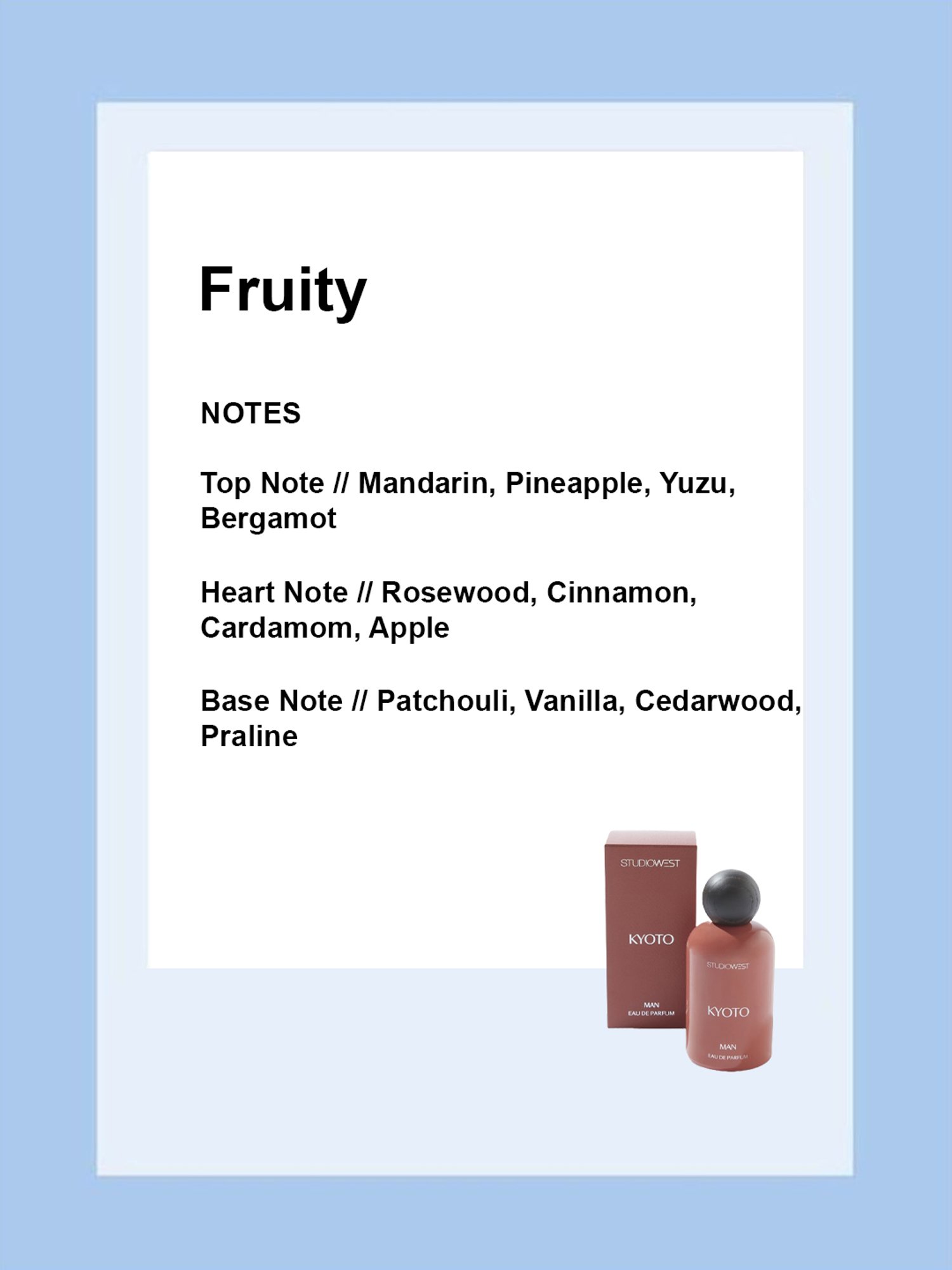 Studiowest by Westside Kyoto Eau de Parfum for Men - 100 ml