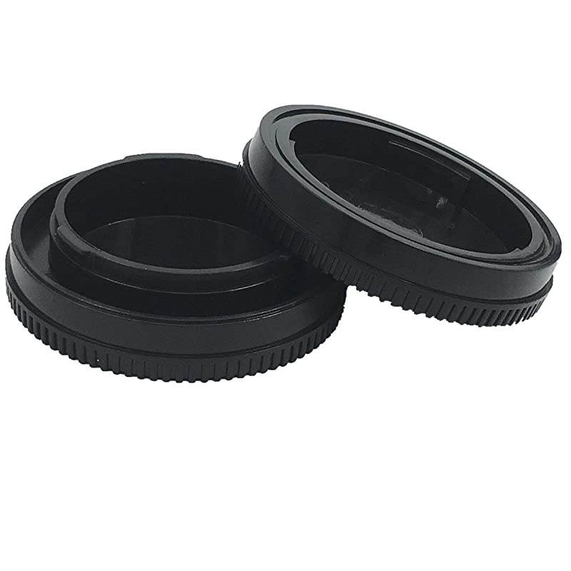 2 Pack Front Camera Body Cap and Rear Lens Cap Cover for Sony EMount NEX Mirrorless Sony Alpha A6500 A6300 a6000 a5100 a5000 a3000 A7R2 A7S2 A7S A7R A7 A7II NEX7 NEX6 5T 5R 5N 5C F3