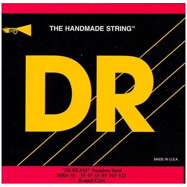 DR Hi-Beam Stainless Steel - Medium - 6-String - Bass Guitar Strings