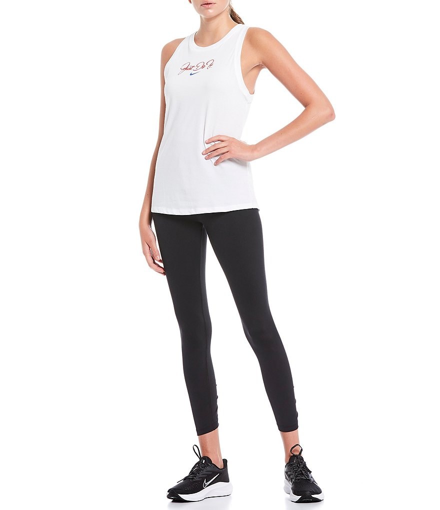 Nike Dri-FIT Training Just Do It Graphic Font Detail Cotton Blend Tank