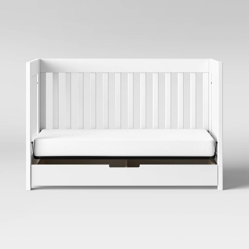 Babyletto Mercer 3-in-1 Convertible Crib with Toddler Rail - White