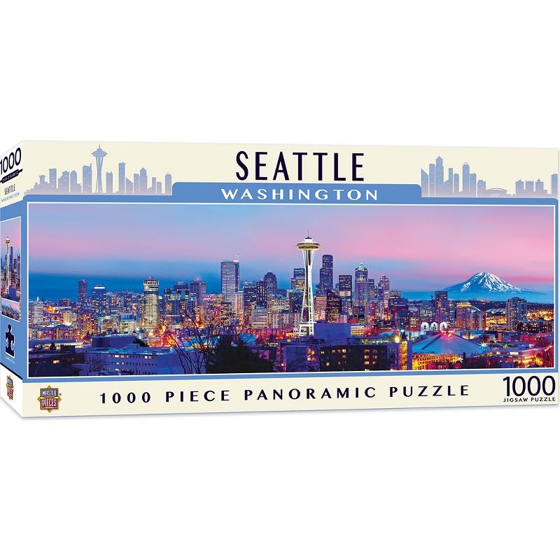 MasterPieces American Vistas Puzzles Collection - Seattle 1000 Piece Panoramic Jigsaw Puzzle