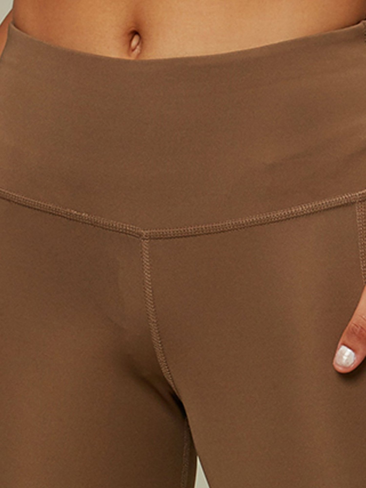 SILVERTRAQ Brown Relaxed Fit Leggings