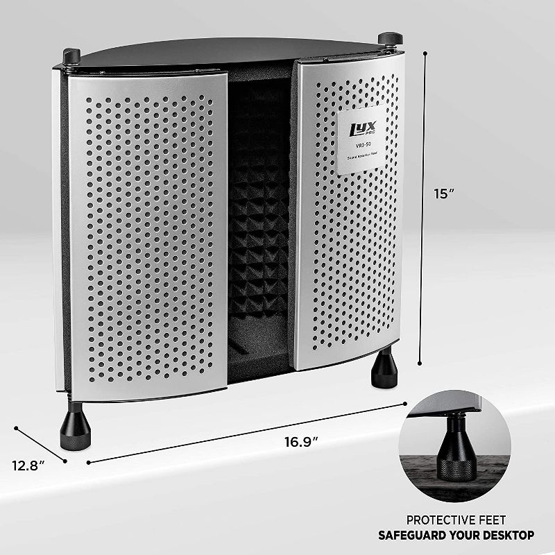 Dartwood Condenser Studio Microphone - Plug and Play USB Powered for Windows, Apple MacBook, Laptops, PC, TVs with Adjustable Tripod and Shock Mount