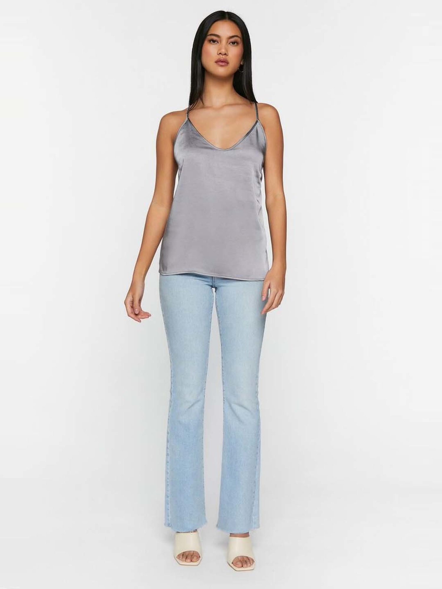 Forever 21 Grey Regular Fit Top