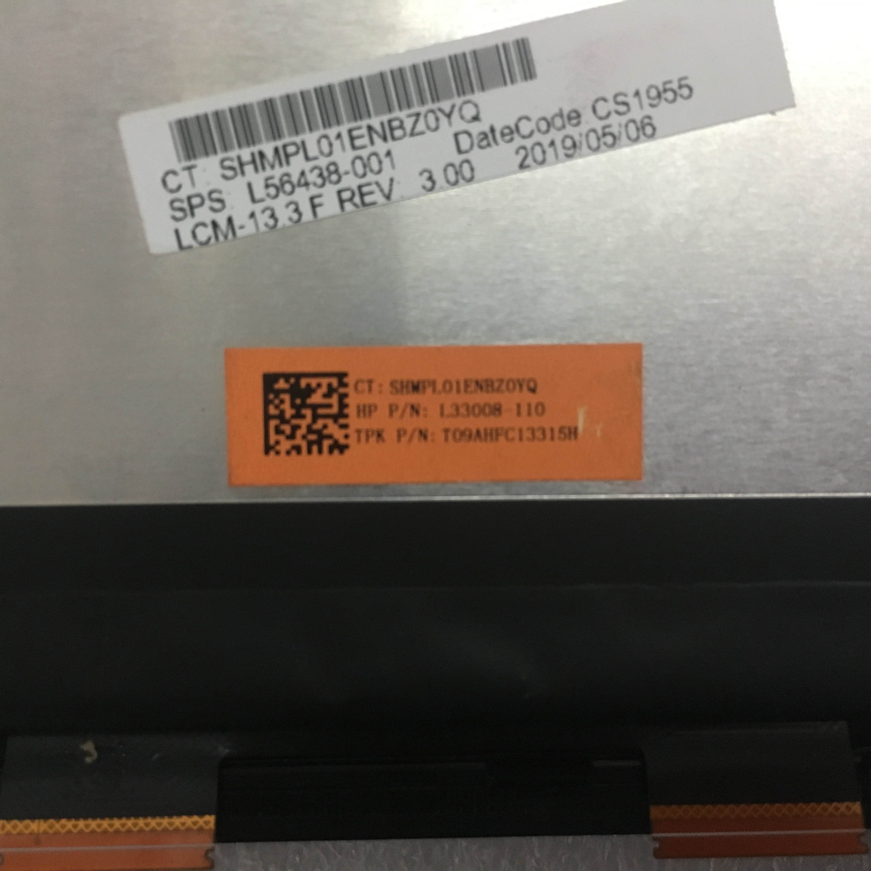 13.3'' for  HP  830 G5 Laptop Lcd with  touch +frame assembly  1920*1080 EDP 30 Pins