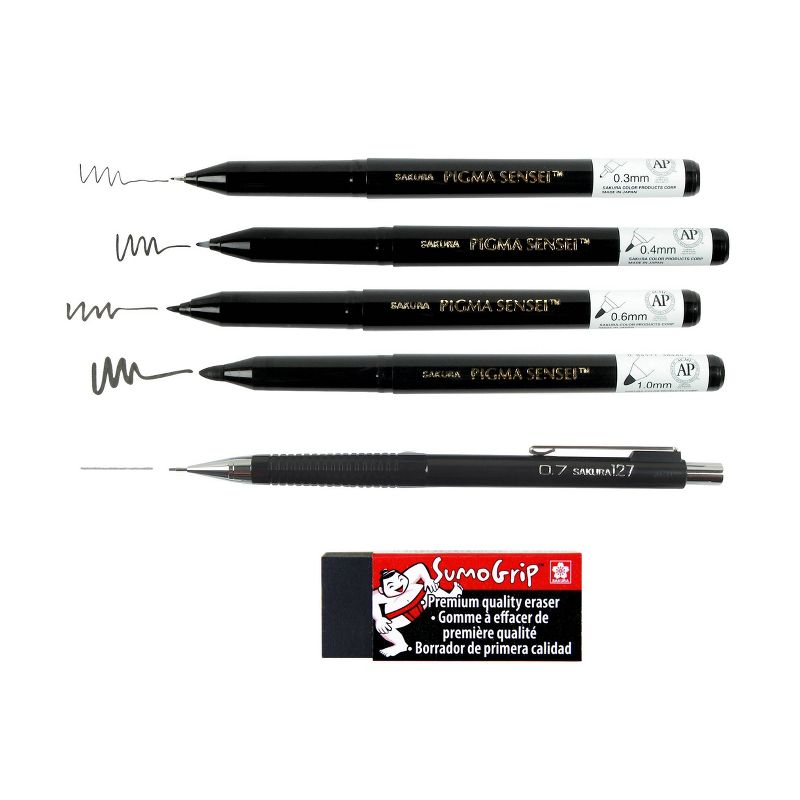 Pigma Sensei Manga Drawing Kit 6pc - Sakura