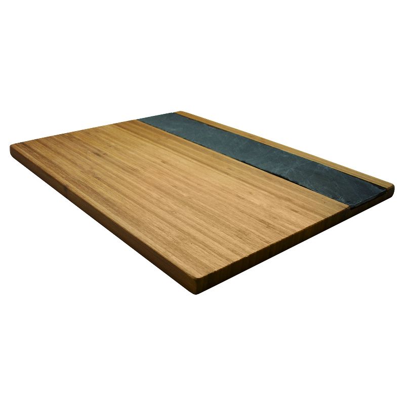 Epicureanist Bamboo & Slate Cheese Serving Tray