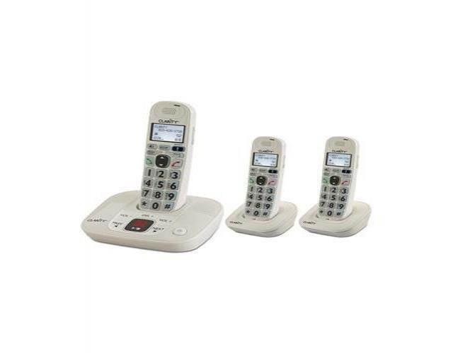 clarity clarity amplified/low vision cordless phone plus 2 handsets / clarity-d712c2 /