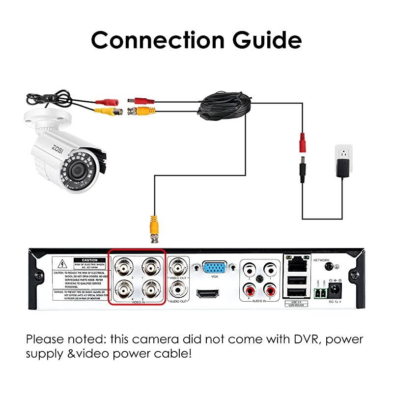 4 Pack 2.0MP 1080P 1920TVL HD-TVI Indoor Outdoor CCTV Cameras Kits 80ft IR Day Night Vision Waterproof Cameras Aluminum Housing for 720P / 1080N / 1080P/5MP/4K HD-TVI AHD CVI Analog DVR Systems