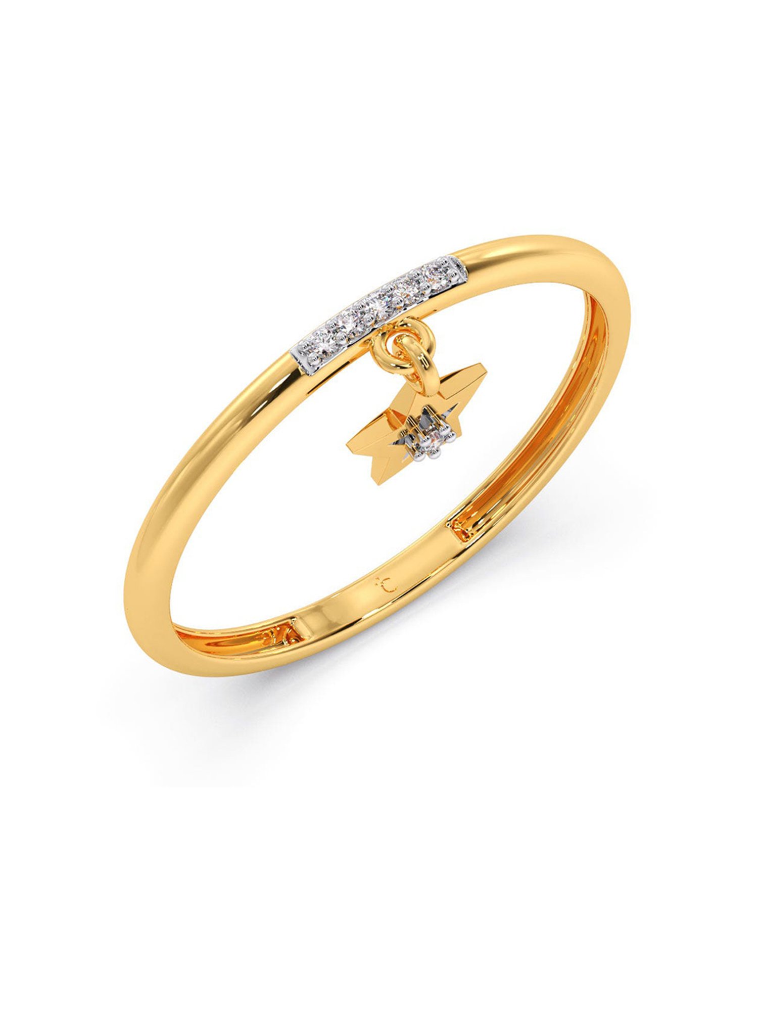 Candere by Kalyan Jewellers BIS Hallmark 18k Yellow Gold Ring