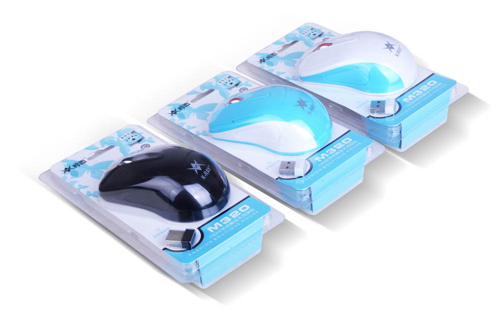 K-RAY M320 2.4GHz Wireless Mouse Silent Click Compact Soundless Optical Mice with Nano USB Receiver DPI 800/1200/1600 for PC and Mac