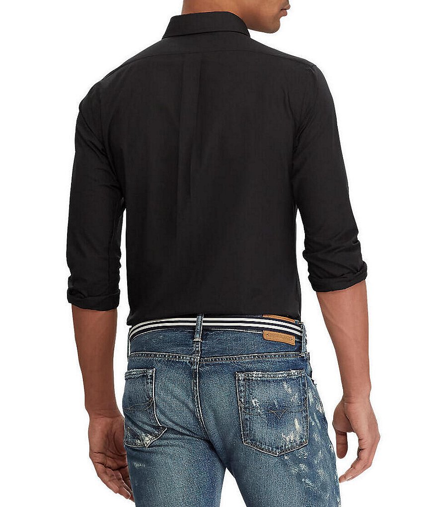 Polo Ralph Lauren Slim-Fit Solid Poplin Stretch Long-Sleeve Woven Shirt