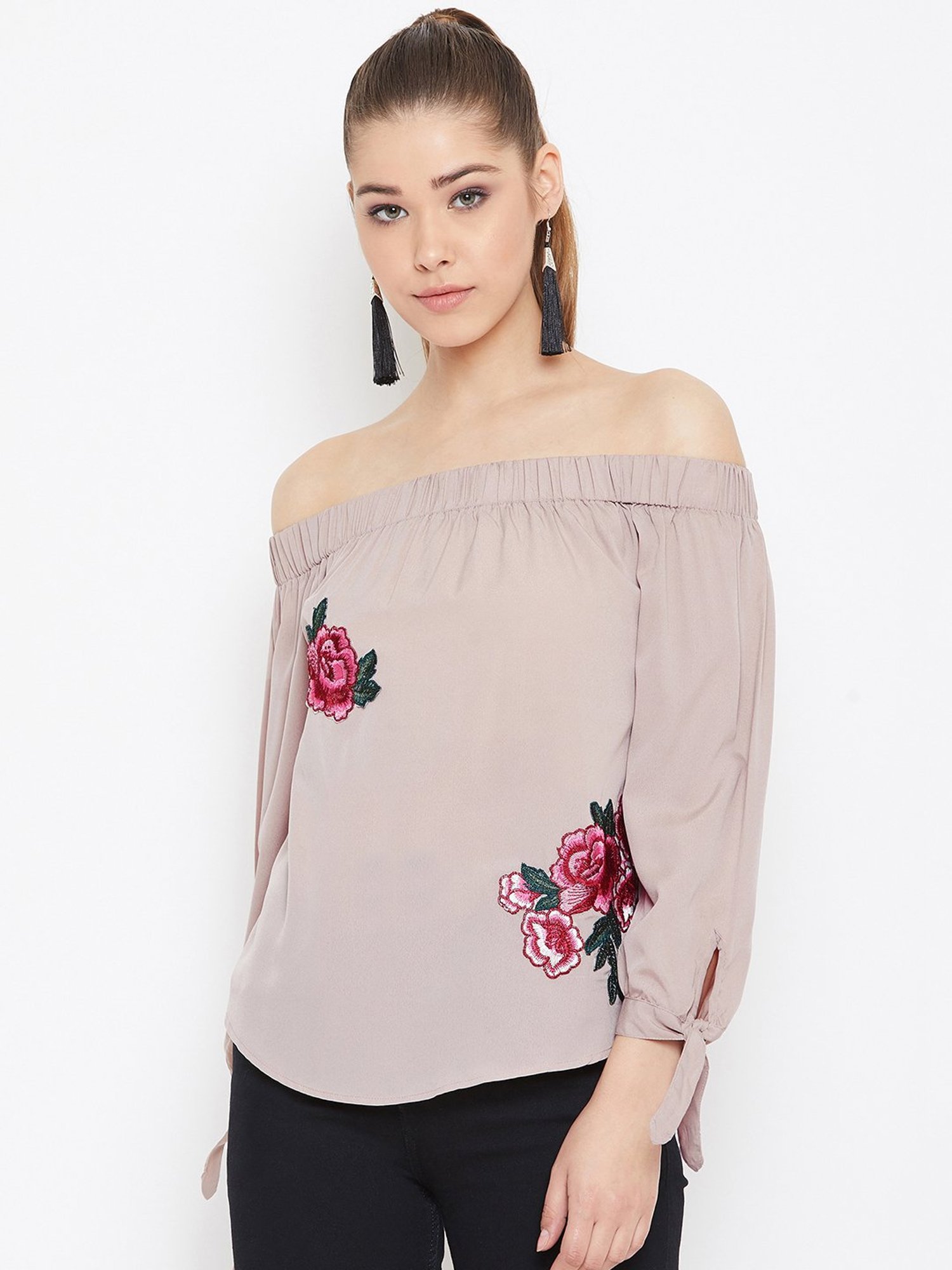 PURYS Beige Relaxed Fit Top