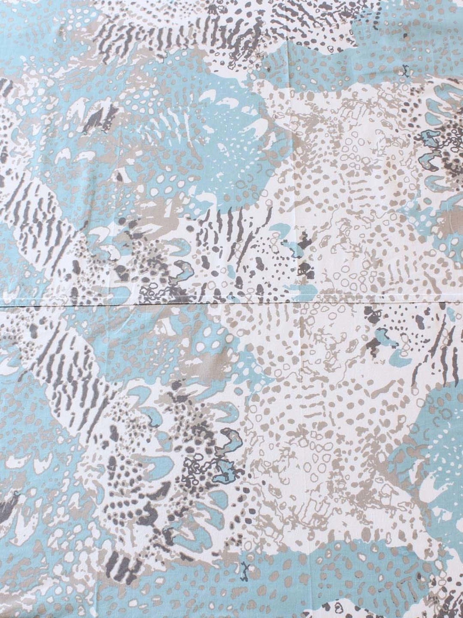 House This Mashak Blue 180 TC Cotton Bed Sheet with Pillow Cover