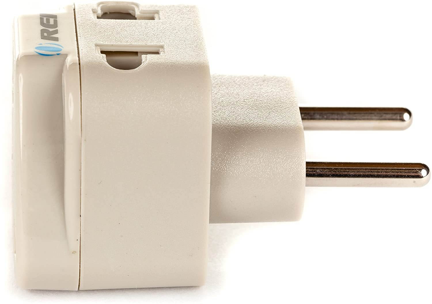 OREI Type C - Grounded 2 in 1 Plug Adapter - Europe, Russia, UAE