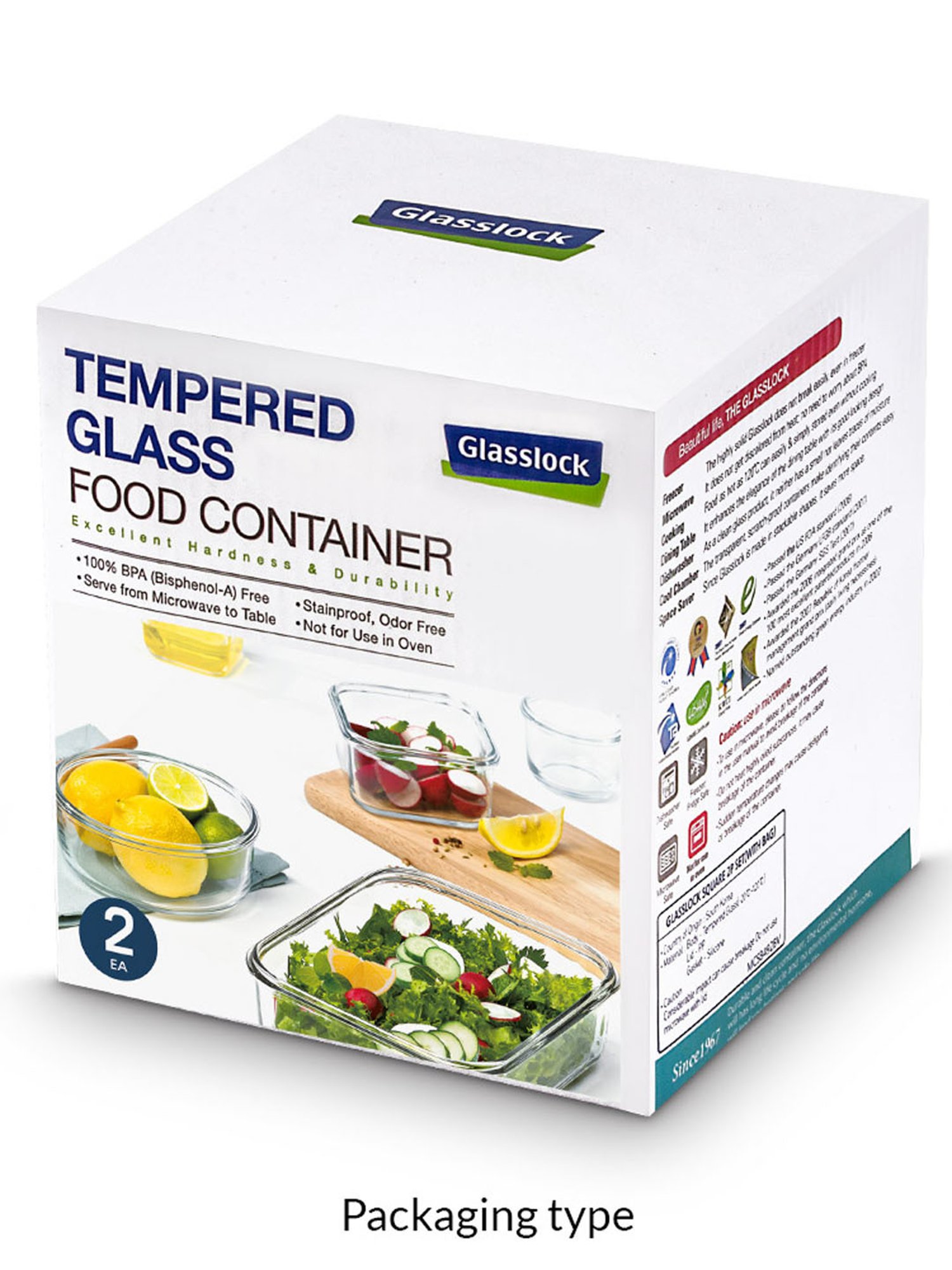 Glasslock Transparent Glass 490 ml Jars and Container