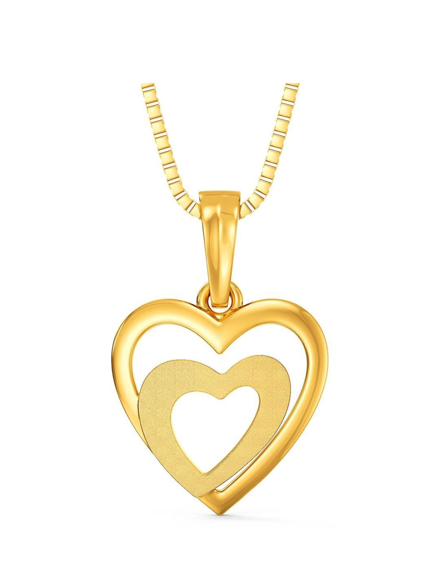 Joyalukkas 22k Love Embrace Gold Pendant