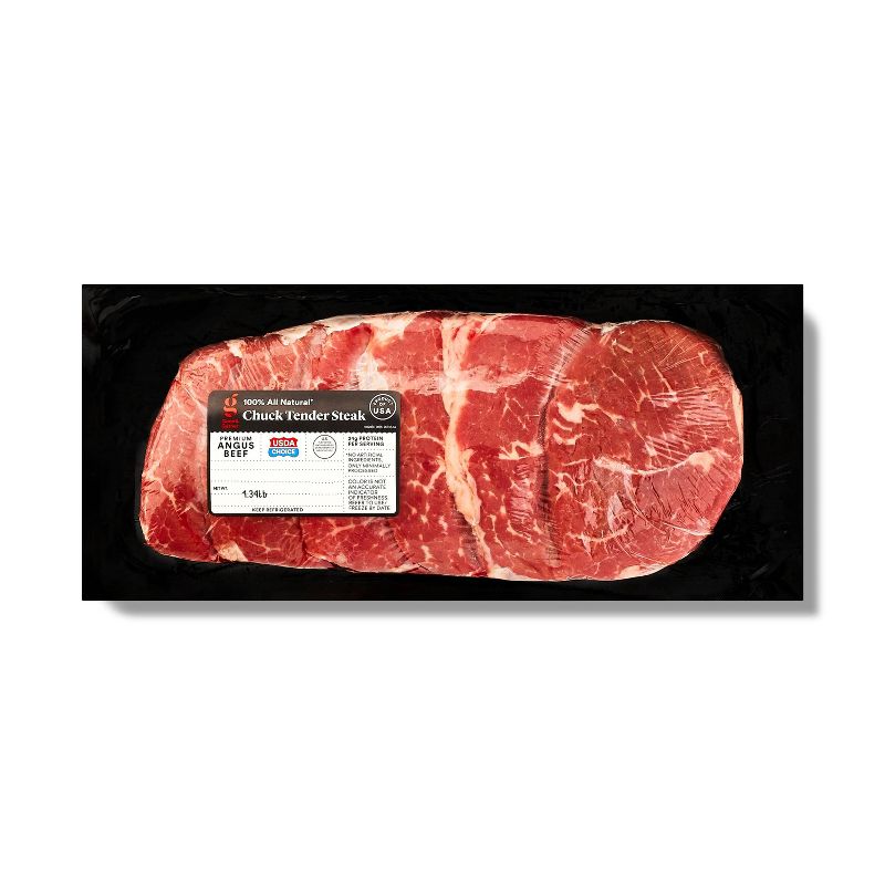USDA Choice Angus Chuck Tender Steak - 0.86-1.49 lbs - price per lb - Good & Gather™