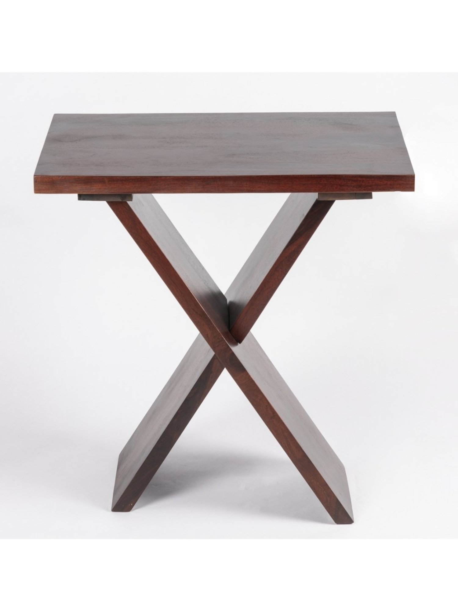 Ikiriya Darcy Solid Dark Brown Wood Coffee Table Dark Walnut Finish