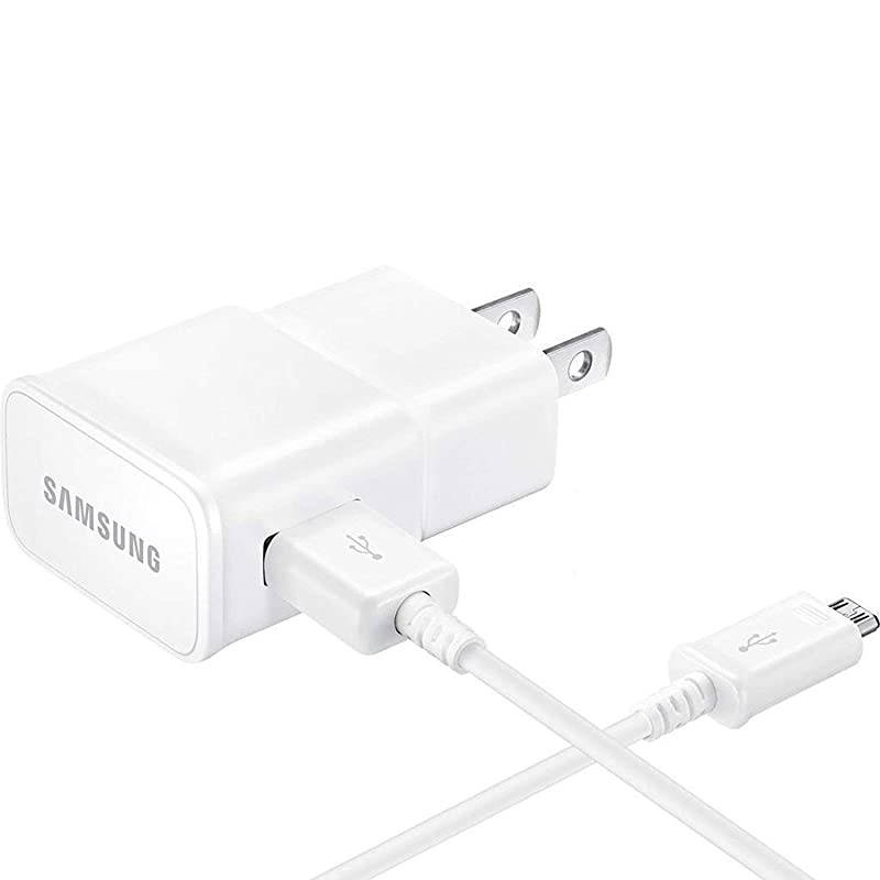 TMobile  Galaxy J7 2015 Adaptive Fast Charger Micro USB Cable Kit 1 Wall Charger + 3 FT Micro USB Cable AFC uses Dual voltages for up to 50 Faster Charging Bulk Packaging