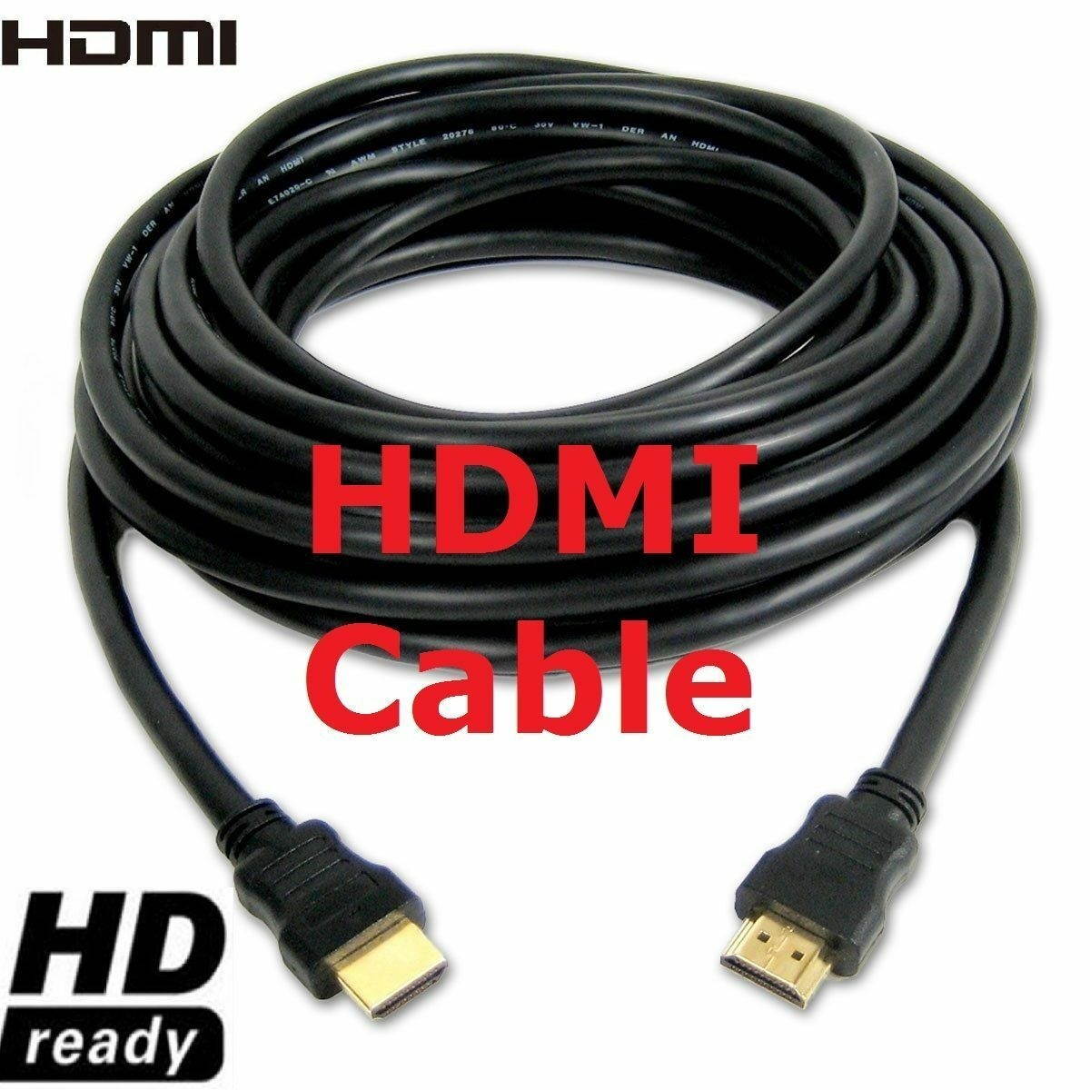 Premium HDMI Cable 6ft 10ft 15ft 25ft 30ft 50ft 75ft 100ft Gold For HD TV lot Us