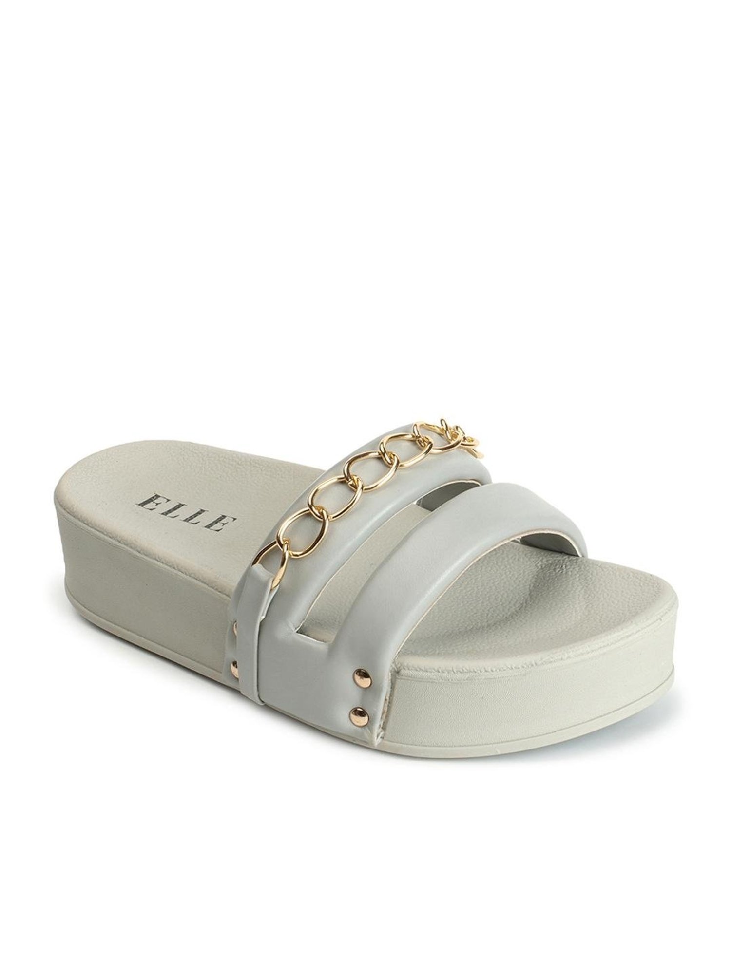 Elle Women's Grey Casual Sandals