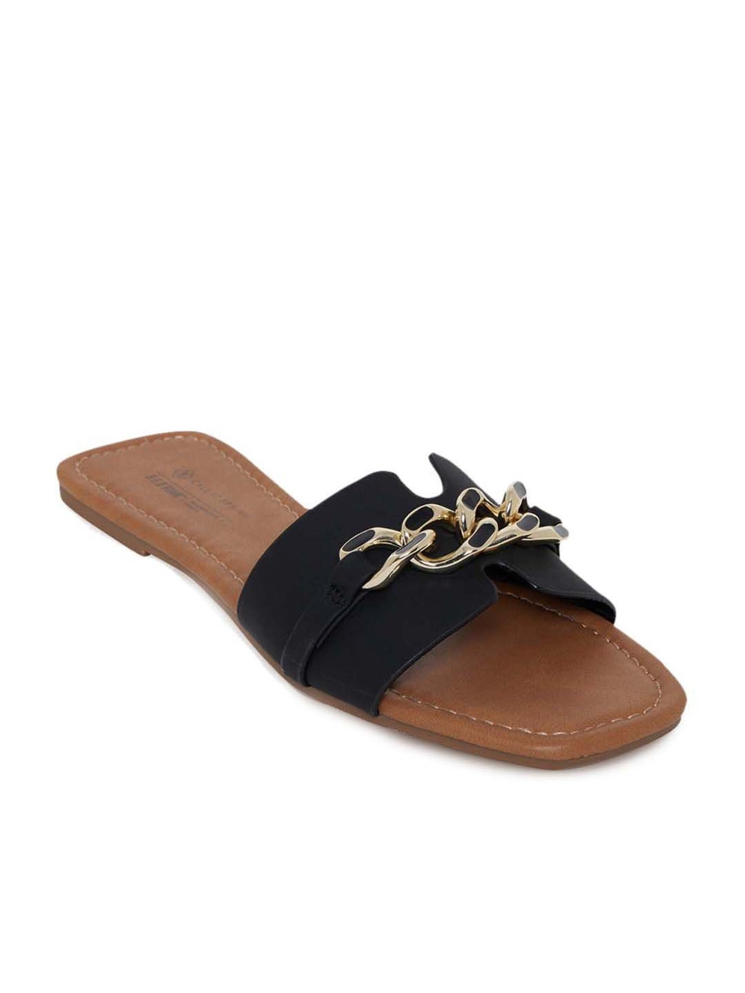 Call It Spring Women's Black Casual Sandals