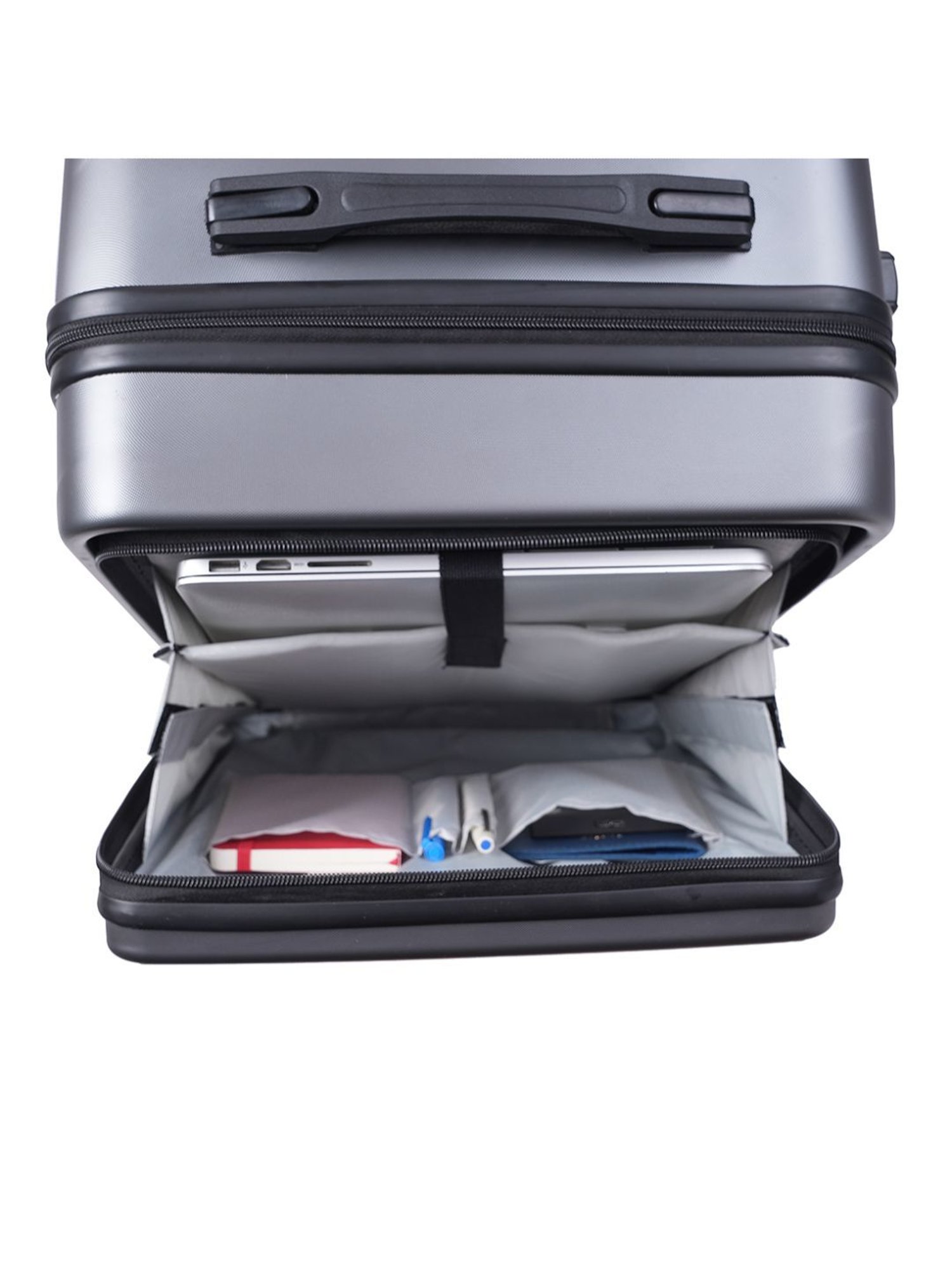 Assembly Grey Textured Trolley Bag Set of 2 - 20 inch & 24 inch